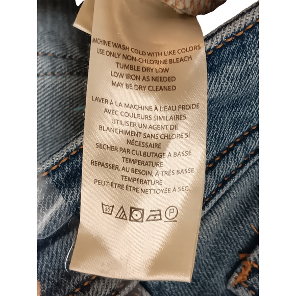 Pilcro by Anthropologie Jeans Women’s 18W Plus Blue Denim Straight Leg Stretch - Picture 14 of 16